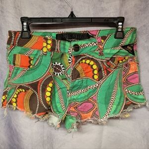 Moikana Brazilian Multicolor Denim‎ Shorts EU 36 US 6